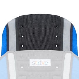 Circle Specialty Headrest Extension for Strive Adaptive Special Needs Stroller, 18" Blue, Maintains Proper Posture, Extends Back Height and Support for Taller Individuals – Fits 18" Strive Stroller