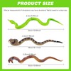 GZLCEU 3 Piece Rubber Snake Set, Simulation Snake Set Includes