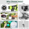 JiGiU Cordless Paint Sprayer Fence HVLP Spray Gun Electric Spray