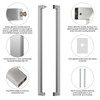 Ranbo 71" Length Double Sided Push Pull Door Handle 304