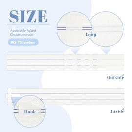 Lynnuo Faja Abdominal para Mujeres Y Hombres, Faja Abdominal para Histerectomía, Faja Abdominal de Compresión, Faja de 9 Pulgadas de Ancho Después de Cirugía para El Vientre (60”- 75”)