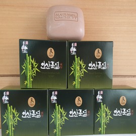 Insan Bamboo Salt Phosphorous Bamboo Salt Bamboo Salt Soap 100g 5pcs / 인산죽염 죽염 비누 100g 5개