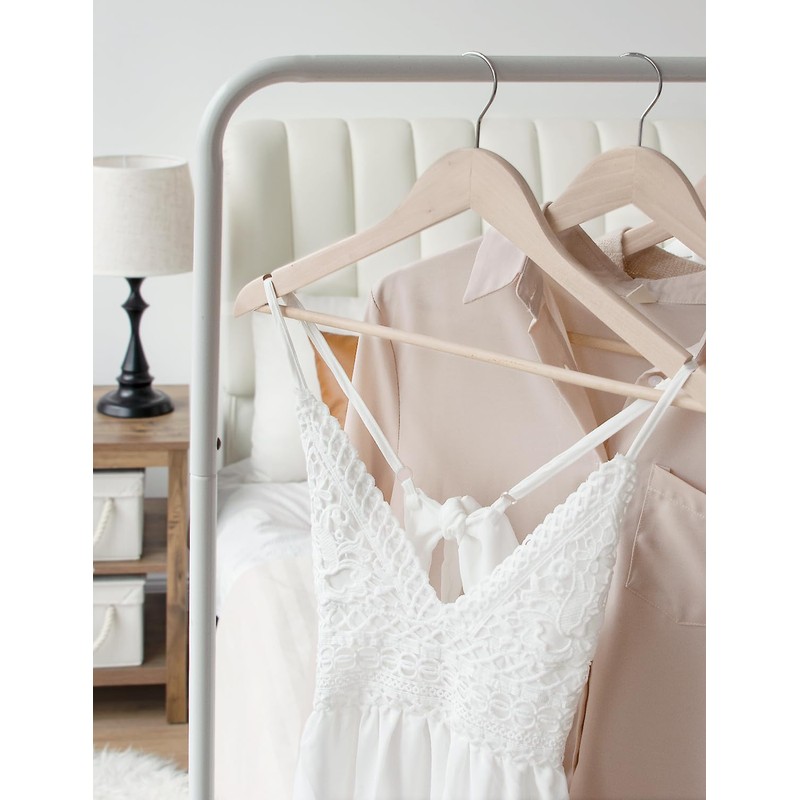 StorageWorks Clothes Hanger 20 Pack, Wooden Coat Hangers for Shirts,
