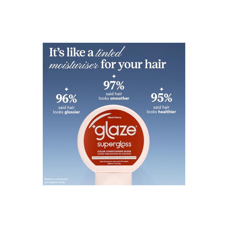 Glaze Supergloss Colour Conditioning Gloss – Hydrating Semi-Permanent Colour Hair