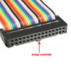 sourcing map IDC 30 Pin Ribbon Cable Colourful Rainbow Wire