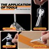 XXV Small Keychain Multitools Knife, 8in1 Multi-Functional Tools,Bottle Opener,Cross-head Screwdriver,Small