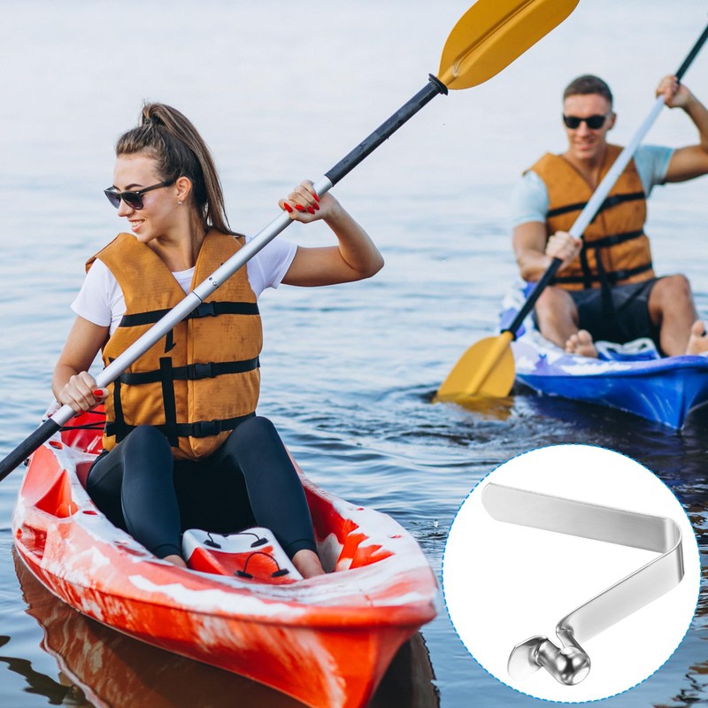 PATIKIL Kayak Paddle Snap Set of 6 Tent Pole Clips