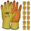 Mighty Mitts Safety Work Gloves with Firm Grip, 12 Pairs