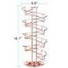 Toplife Spiral Design Metal Egg Skelter Dispenser Rack, Storage Display