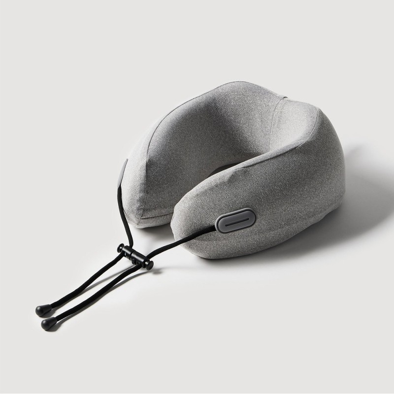 JAJU [JAJU] Rolling Memory Foam Neck Pillow_Gray
