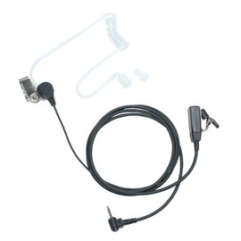 Klykon Walkie Talkie Earpiece with Mic PTT 1 Pin 2.5mm Headset Compatible with Motorola Talkabout T200 MR350R MH230R T460 Two Way Radio Covert Acoustic Tube 10 Pack