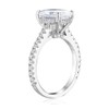Bo.Dream 2ct Oval Cut Cubic Zirconia CZ Engagement Ring Rhodium