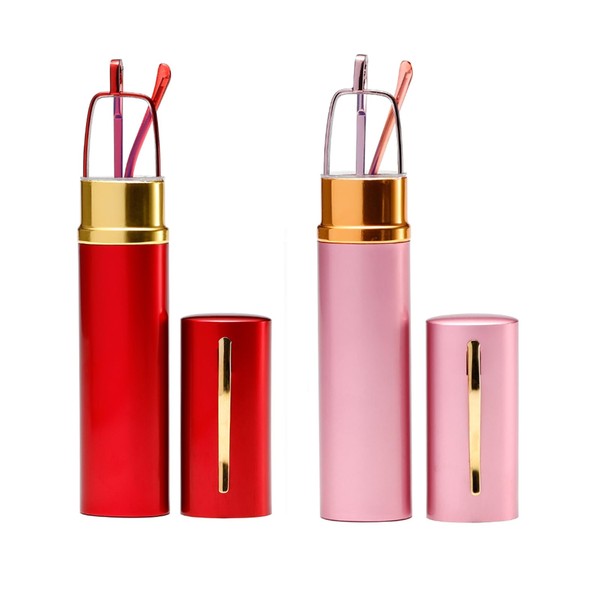 OWTXIS 2 Pack Blue Light Blocking Reading Glasses - Slim