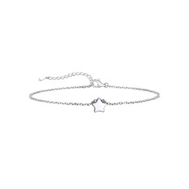 Sterling Silver Anklet Gifts Jewelry Womens Ankle Bracelets Star Anklets for Women Gift Women's Anklet