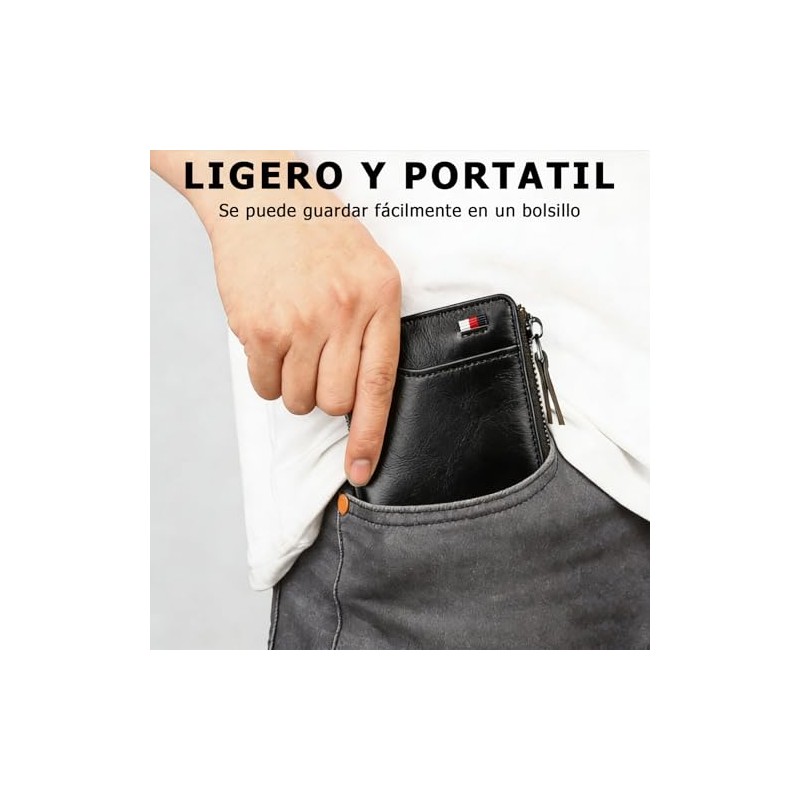 Carteras Para Caballero Con Cierre,Cartera Con Cierre Para Hombre,con RFID
