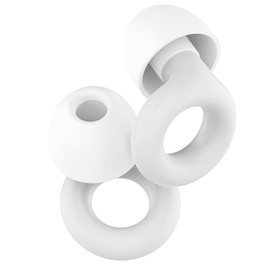 1 Pair Everyday Earplugs,Noise Reducing Earplugs,Everyday Noise Relief with Clear Speech for Social Gatherings,Adjustable Passive Hearing Protection for Focus,White