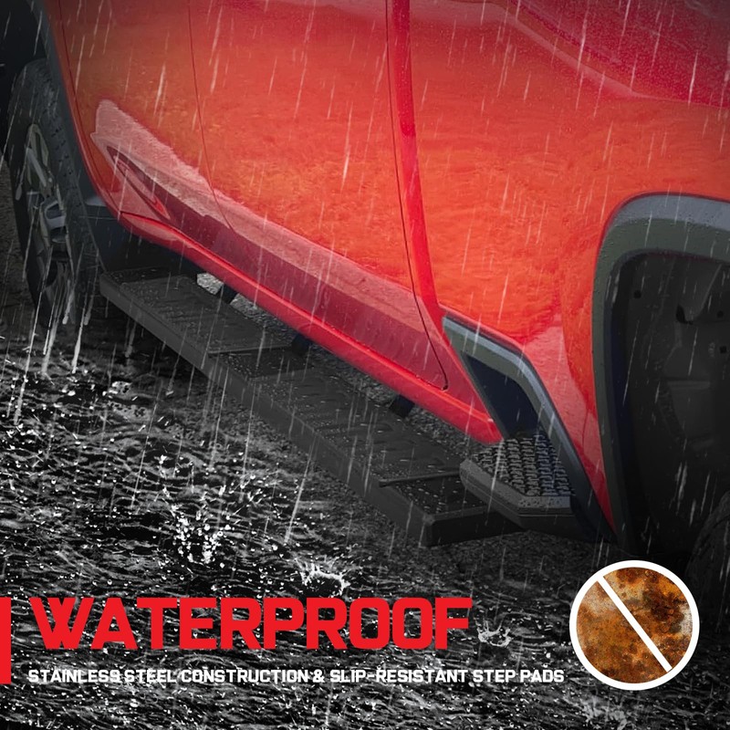 6" Running Boards Compatible with 2019-2024 Chevy Silverado/gmc Sierra 1500