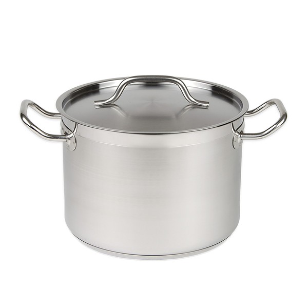 24 Qt Stainless Steel Stock Pot w/Cover