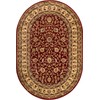 Rugs.com Aditi Collection Rug – 4' x 6' Oval Red