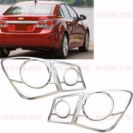 Torox 2010 2011 2012 2013 2014 2015 Chevy Cruze Chrome Tail light Bezel COVERS