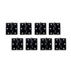 QCAA Square Door Butt Hinge, Heavy Gauge, Swaged, Loose Pin,