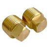 FUYEAR 2-Pack 1/2" NPT Solid Brass Drain Plugs Solid Brass Garboard Drain Plug Fits Most Hulls