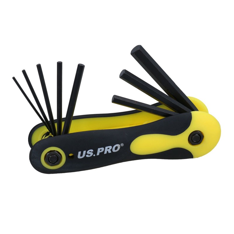 AB Tools 3pc Folding Allen Hex Star Torx Key Wrench