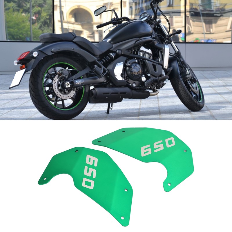 2Pcs Motorcycle Side Cover Frame Panel Plate Replacement for Kawasaki