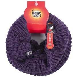 Heat Holders | Sockshop | Winter Warm Thermal Boden Chunky Neck Warmer | Women's One Size | Purple