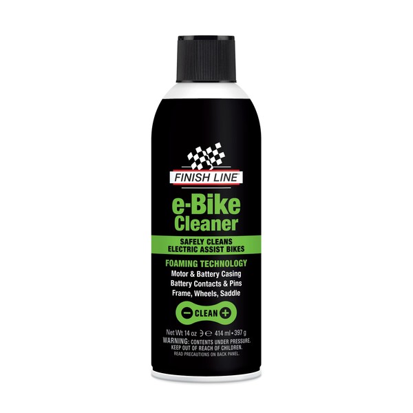 Finish Line E-Bike and Exercise Bike Cleaner Aerosol, 14 oz, Black