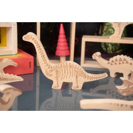 TickiT 74061 Dinosaur Wooden Blocks - Building Blocks - Dinosaur Blocks - Wooden Toys - Stacking Toys