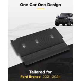 3W Ford Bronco Back Seat Cover Custom Fit for 2021 2022 2023 2024 Bronco 4 Door All Weather Fit for Floor Liner Backrest Mats Full Set Ford Bronco Accessories