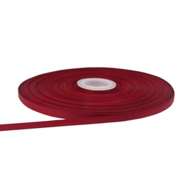 Jesep One Roll 100 yardas de 1/4 pulgadas, cinta de grogrén de color granate, paquete de envoltura de regalo, cinta para manualidades, accesorios para diadema de pelo, cinta surtidos # 790 (6 mm)