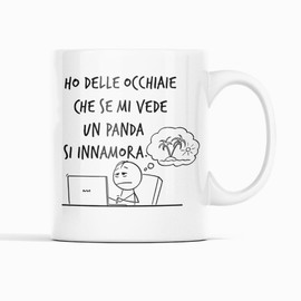 Gesar Lustige Büro Tasse - Ich habe Augenringe " - Originelle und lustige Geschenkideen für Männer und Frauen - Geburtstagsgeschenk-Tasse - Weihnachtsgeschenkideen - Lustige Sprüche