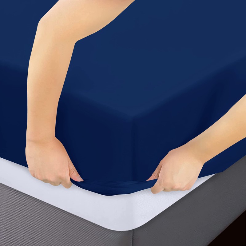 Moonlight Bedding Single Fitted Sheet - 25cm Deep Pockets Elastic