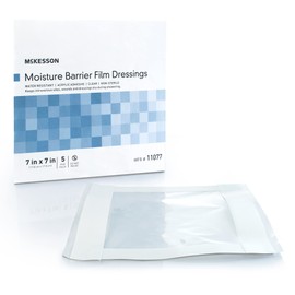 McKesson IV Site Barrier Protector Clear 7 x 7" 11077, 5 Ct