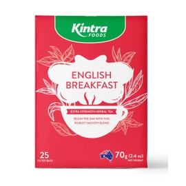 Kintra Foods English Breakfast 25 Herbal Teabags, 65 g