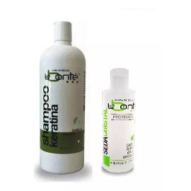 Labonté Seda Cristal 240ml + Shampoo Keratina-colágeno 1lt  La Bonté