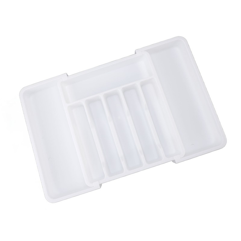 Expandable Utensil Tray Multi Compartments Space Saving Expandable Kitchen Drawer