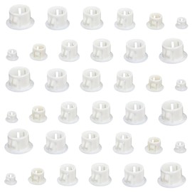 Outanaya 120 Pack Assorted Size Plastic Hole Plugs Furniture Chair Cap Door Hole Holes Screw Holes Sealing