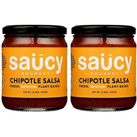 SAUCY GOURMET Chipotle Salsa, 31 Ounce, Pack of 2