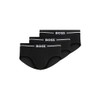 BOSS, 3-Pack Logo Icon Hipster Brief, black carbon, L