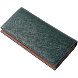 Cheval noir Long Wallet, Men's Wallet, Foldable, Genuine Leather, Bi-fold Long Wallet, Made by Skilled Artisans, green