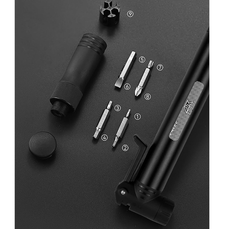 HOUSON Bicycle Pump, Compact Bicycle Multi-Tool with Integrated Emergency Pump