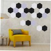 Kisangel Acoustic Wall Panels 12pcs Hexagon Sound Deadening Panels Easy