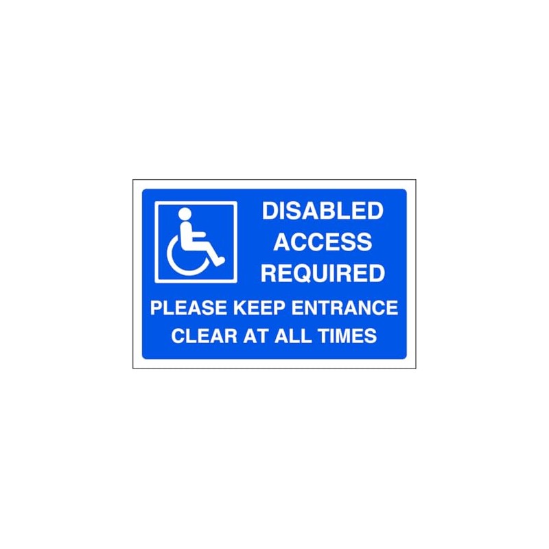 Disabled access required please keep entrance clear at all times