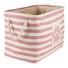 Bone Dry Pet Storage Collection Striped Paw Patch Bin, Small