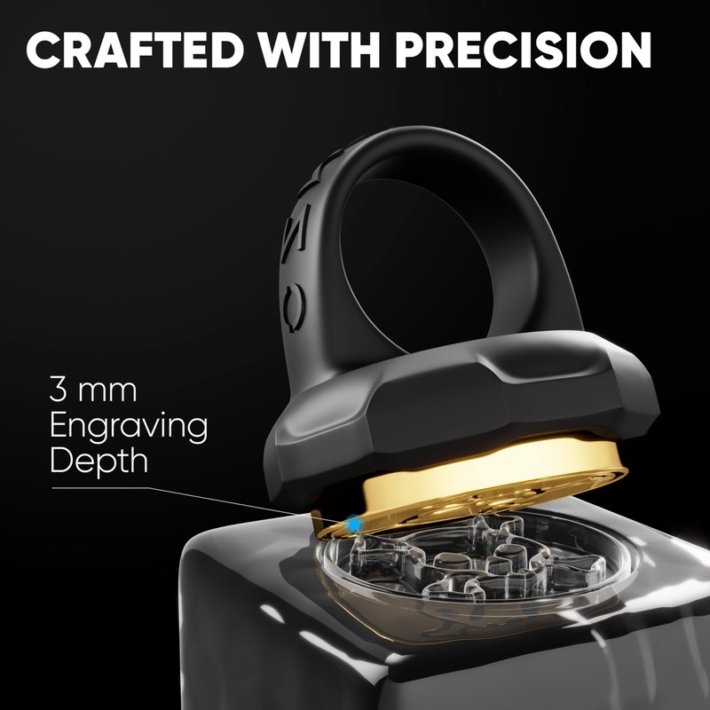 Berlinzo Brass Ice Stamp Ring Letter S