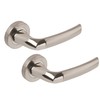 Excel DH3615 Elan Passage Door Handles on Round Rose, Duel