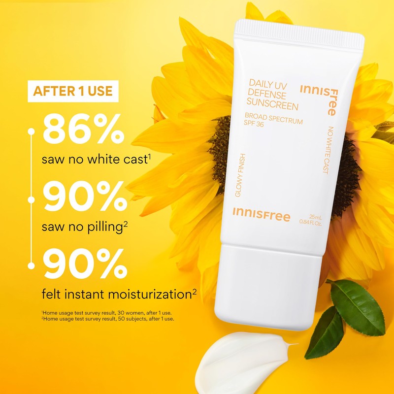 Innisfree Daily UV Defense SPF 36 – Korean Face Sunscreen,